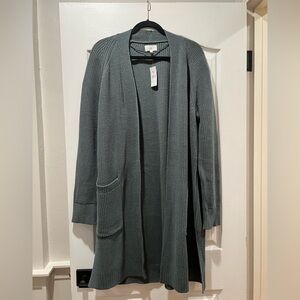 Lou & Grey open front cardigan — size L — NWT